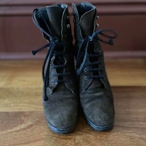 Vintage 90s Miu Miu suede combat boots #miumiu #y2k